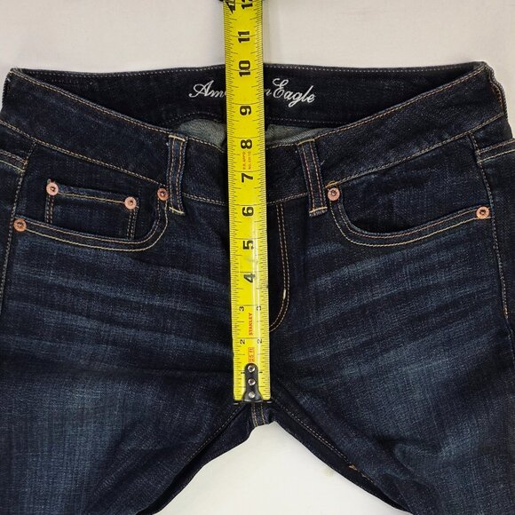 American Eagle Outfitters Size 6 XLong Womens 36" Inseam Straight Stretch Jeans - Picture 2 of 12
